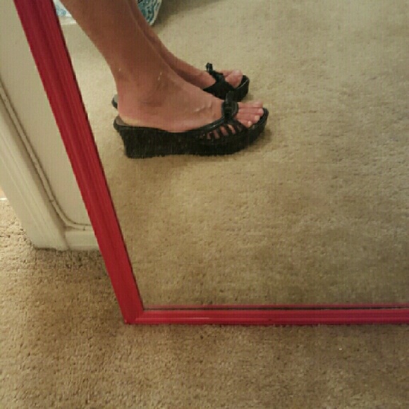 GUESS Platform Wedge Sandals