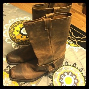 BCBG Boots. Distressed. Like Frye.