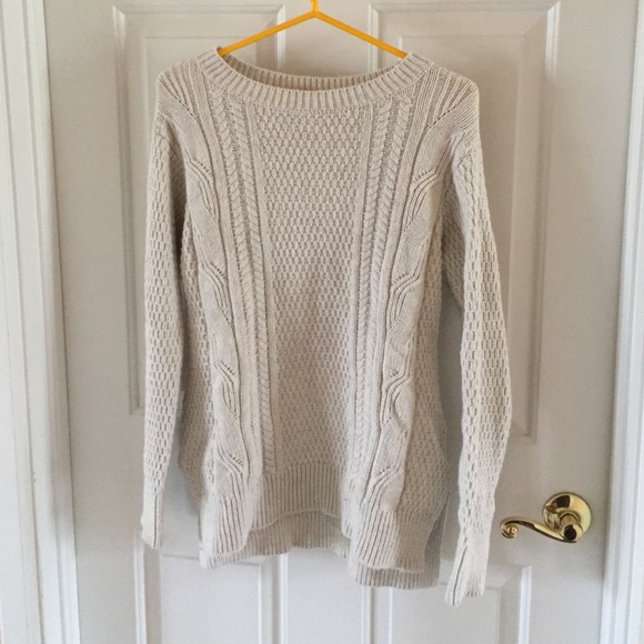 Cable knit sweater