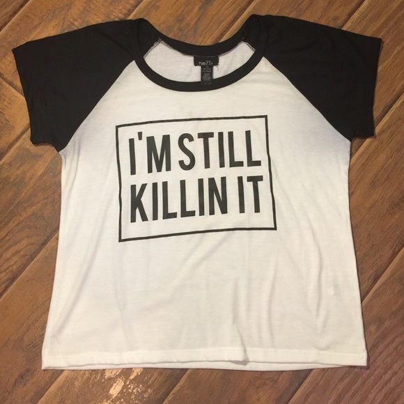 NWOT rue 21 message shirt