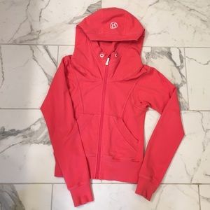 Size 4 pink lululemon athletica hoodie.