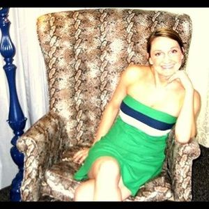 Strapless Old Navy summer dress.