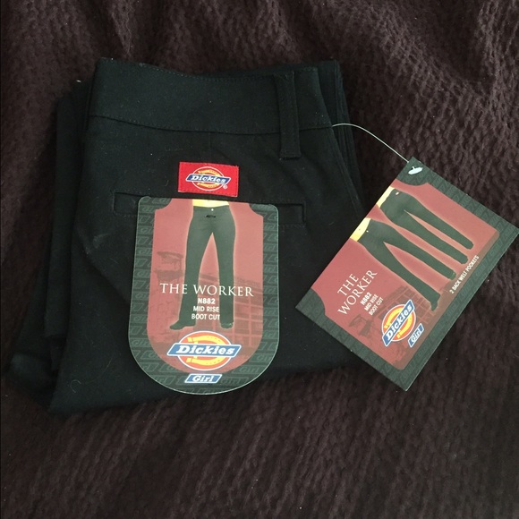 NWT BLACK THE WORKERS DICKIES 0 PANTS