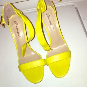yellow heels