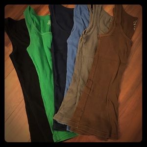Set of 6 Old Navy Basic Tanks