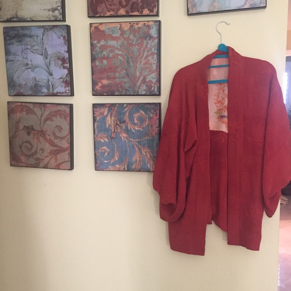 Vintage Red Kimono