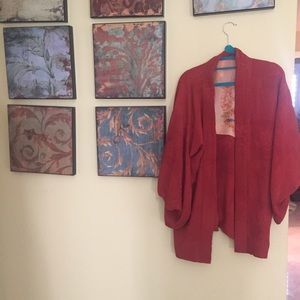 Vintage Red Kimono