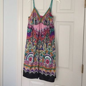 Brightly patterned sundress