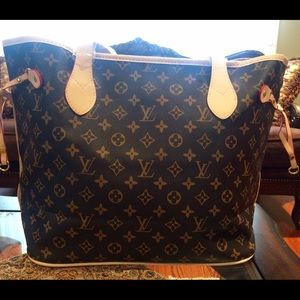 inspired Neverfull monogram tote