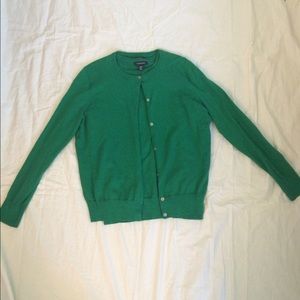 Green Lands End sweater set