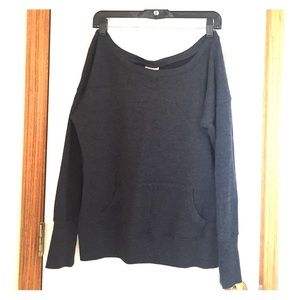 Off the shoulder sweatshirt