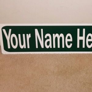Personalized Street Sign
