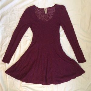Free People Red Lace Dress