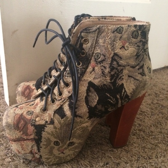 Jeffrey Campbell Shoes - Jeffery Campbell cat print Lita