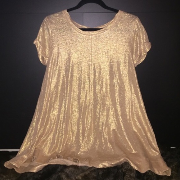 Gold Anthropology Top