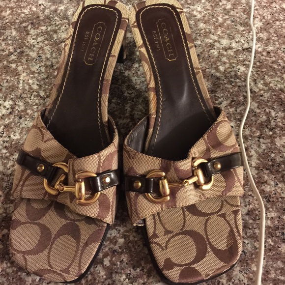 Coach open toes
