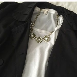RESERVED bundle. Black lil coat and jcrew blouse