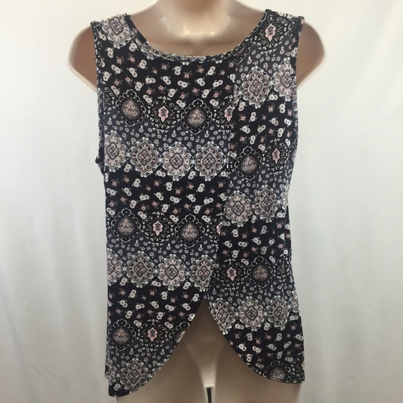Romeo + Juliet pattern boho sleeveless top M NWOT - Picture 3 of 4