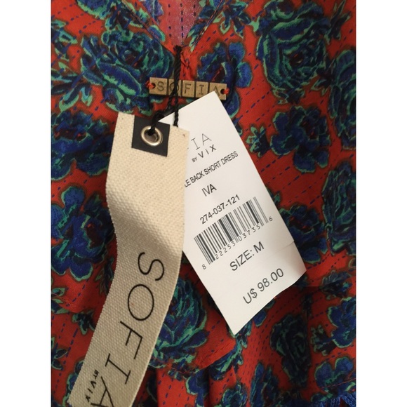 SOFIA by VIX IVA Ruffle Back Strappy Sundress NWT - Picture 3 of 3