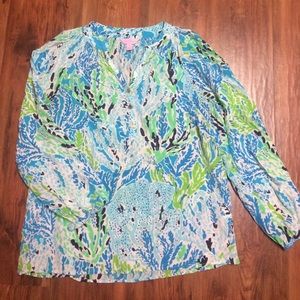 ❌SOLD❌Lilly Pulitzer Elsa Top Lets Cha Cha