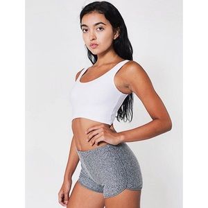 American Apparel Salt and Pepper Running Shorts