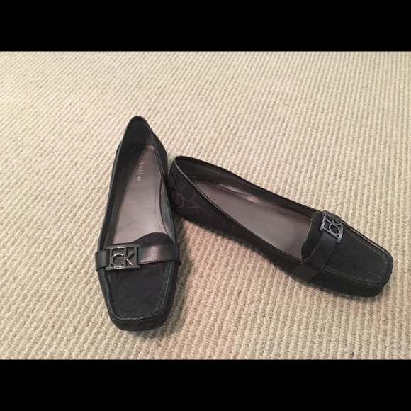 CK black loafers.  Size 10.  Worn twice.