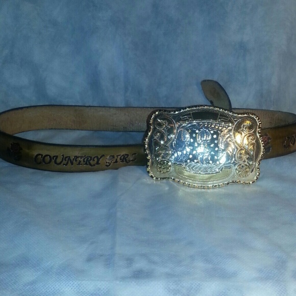 Country Girl Belt & 'H' Belt Buckle