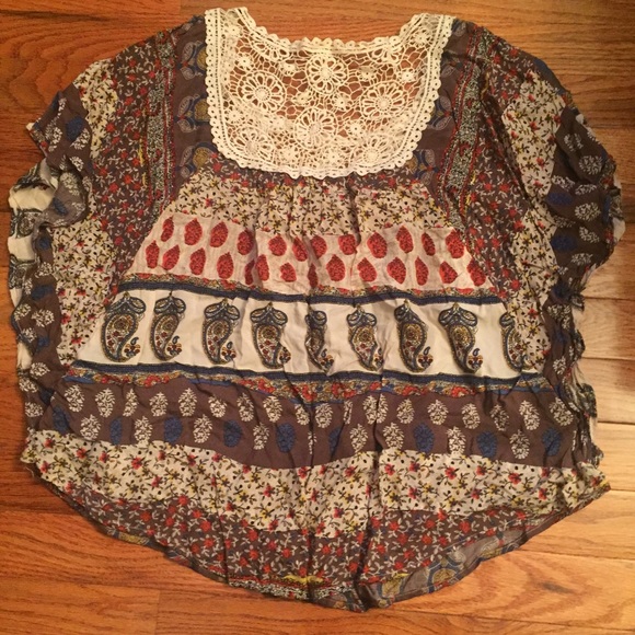 ‼️SOLD‼️Boho Paisley Top - Picture 2 of 4