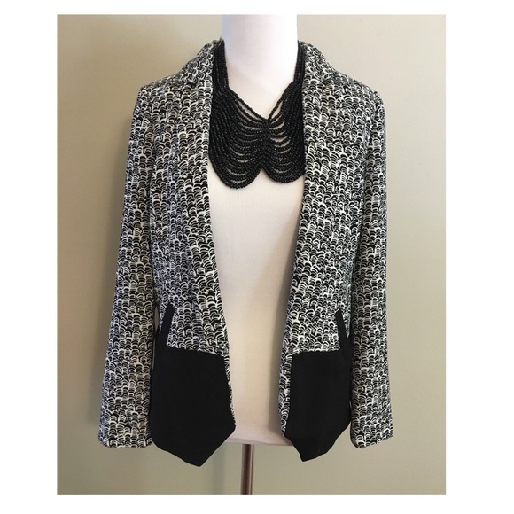 Halogen black/white blazer–Petite XXS - Picture 1 of 2