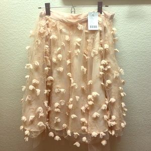 Anthropologie Embellished Skirt