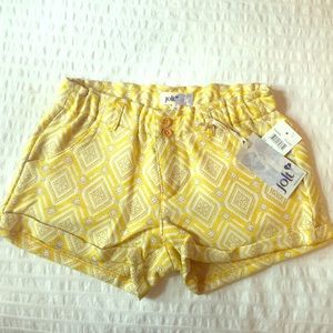 Adorable Yellow Printed Shorts