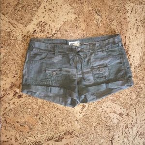 American Eagle Green cargo shorts