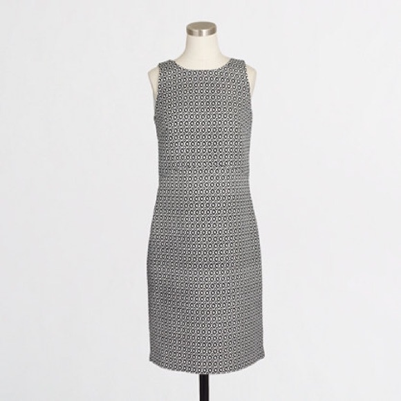 J.Crew printed jacquard peekaboo-back dress