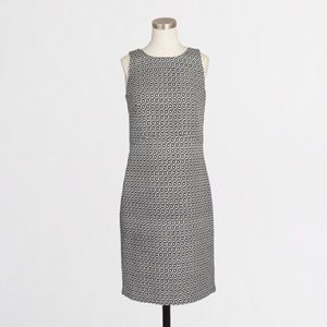 J.Crew printed jacquard peekaboo-back dress