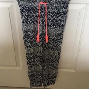 🚫SOLD🚫 Navy, white & pink beach pants