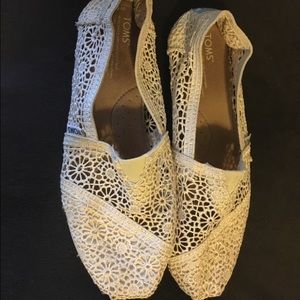 Ivory crochet Toms