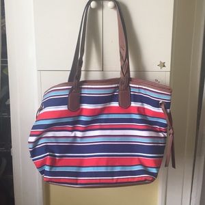 Red, white, and blue Croft & Barrow bag