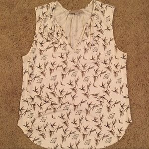 Printed sleeveless top - LOFT
