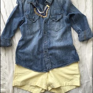 Light Yellow JCrew Shorts