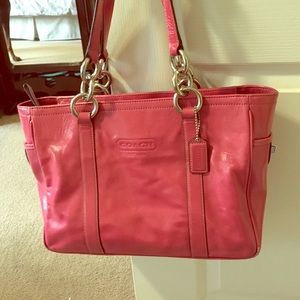 Authentic Hot Pink Coach Shoulder Bag