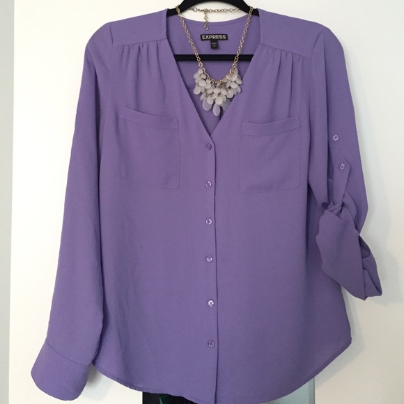 Lavender Button Down