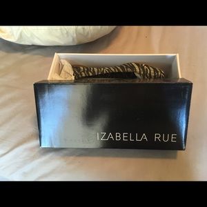 Izabella Rue Zebra Print Baby Doll Shoe