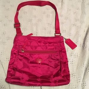 Pink coach purse