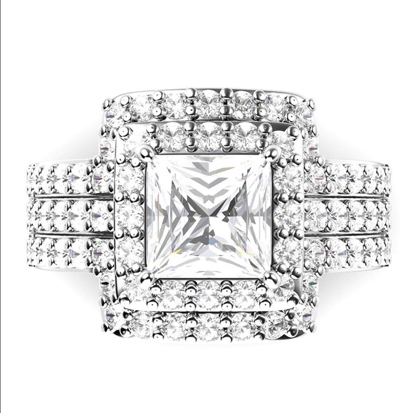 Wedding band set