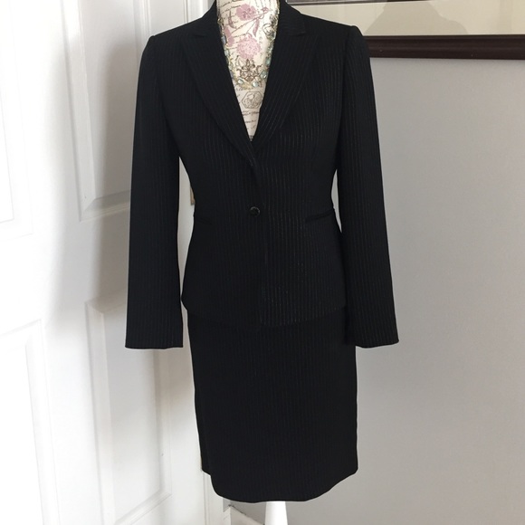 SOLD locally Tahari Pinstripe Skirt Suit - Picture 2 of 4