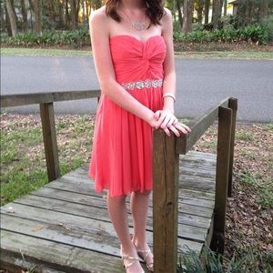 Coral Homecoming Dress