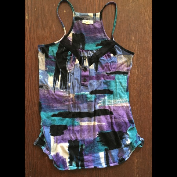 Abstract Racerback Tank Top - Picture 1 of 3