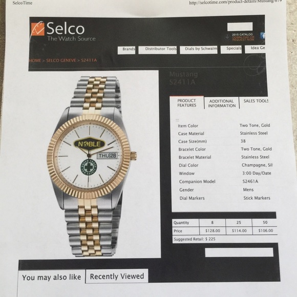 Selco geneve mustang watch - Picture 2 of 2