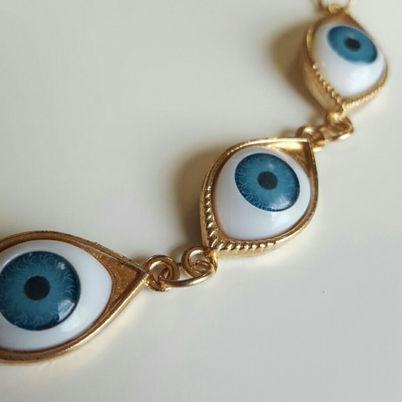 Blue eyed necklace - Picture 3 of 4