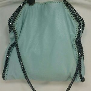 Stella McCartney Sky Blue Vegan Suede Tote NEW!